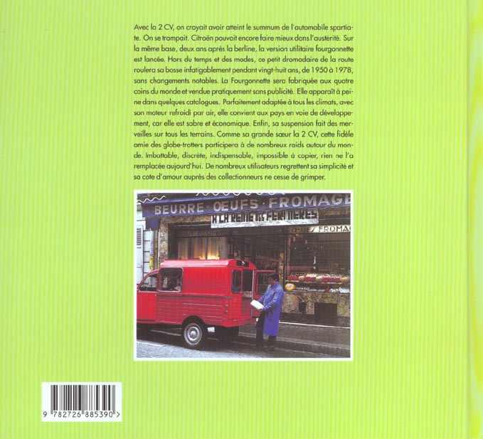 Quatrième de couverture de « CITROEN 2CV FOURGONNETTE DE MON PERE »