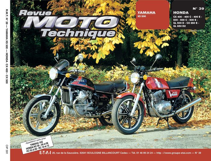Couverture du livre « RMT 39 YAMAHA XS 500/HONDA CX 400-500 ET 650 » de Etai, librairie Les Contes Infusés à Corte
