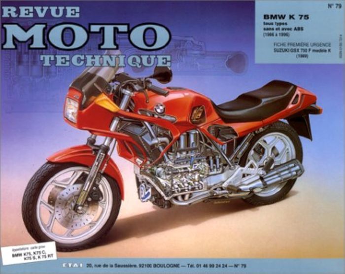 Couverture du livre « RMT 79.2 BMW K 75-K 75 C-K 75 S ET K 75 RT (86/96) » de Etai, librairie Les Contes Infusés à Corte
