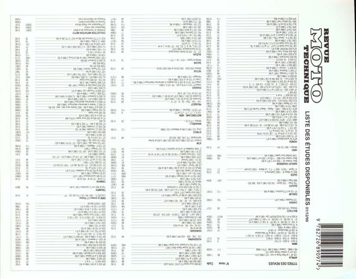Quatrième de couverture de « RMT 98.4 KAWASAKI KDX 125/HONDA CB 500 »