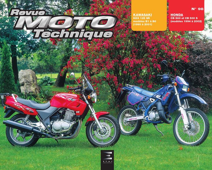 Couverture du livre « RMT 98.4 KAWASAKI KDX 125/HONDA CB 500 » de Etai, librairie Les Contes Infusés à Corte