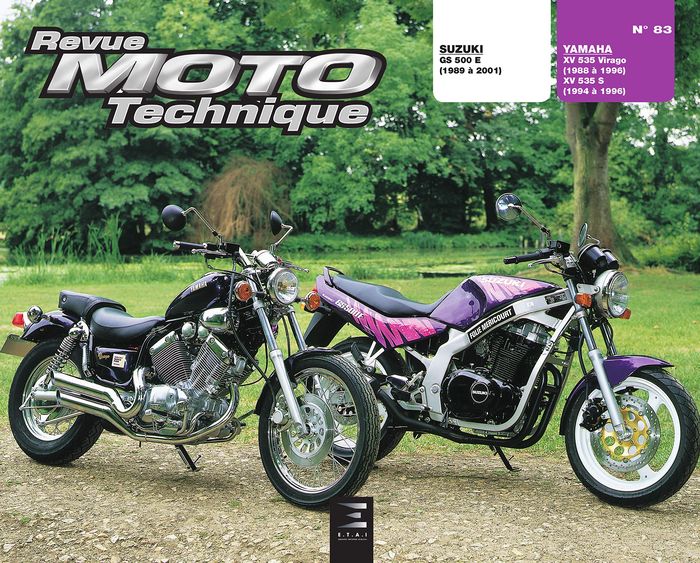 Couverture du livre « RMT 83.3 SUZUKI GS 500 E/YAMAHA XV 535 VIRAGO » de Etai, librairie Les Contes Infusés à Corte