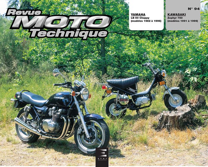 Couverture du livre « RMT 94.3 YAMAHA CHAPPY LB50/KAWASAKI ZEPHYR 750 » de Etai, librairie Les Contes Infusés à Corte