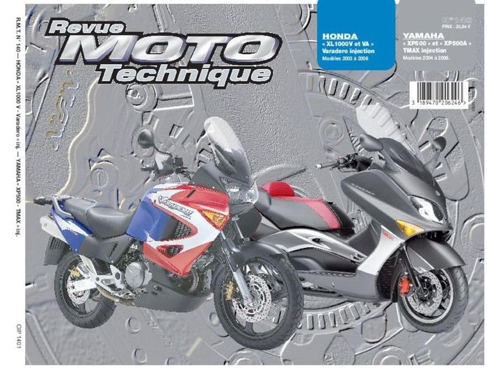 Couverture du livre « RMT 140.1 HONDA XL1000V-VA, YAMAHA TMAX XP500&500 A » de Etai, librairie Les Contes Infusés à Corte