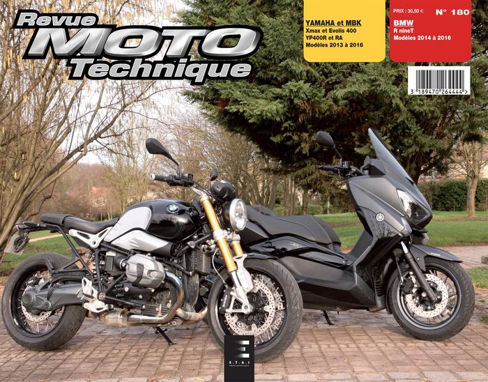 Couverture du livre « RMT 180 RNINET(2014>2016)+XMAX400/EVOLIS400 2013/16 » de Etai, librairie Les Contes Infusés à Corte