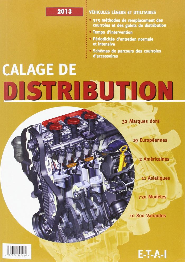Couverture du livre « CALAGE DE DISTRIBUTION 2013 » de Etai, librairie Les Contes Infusés à Corte