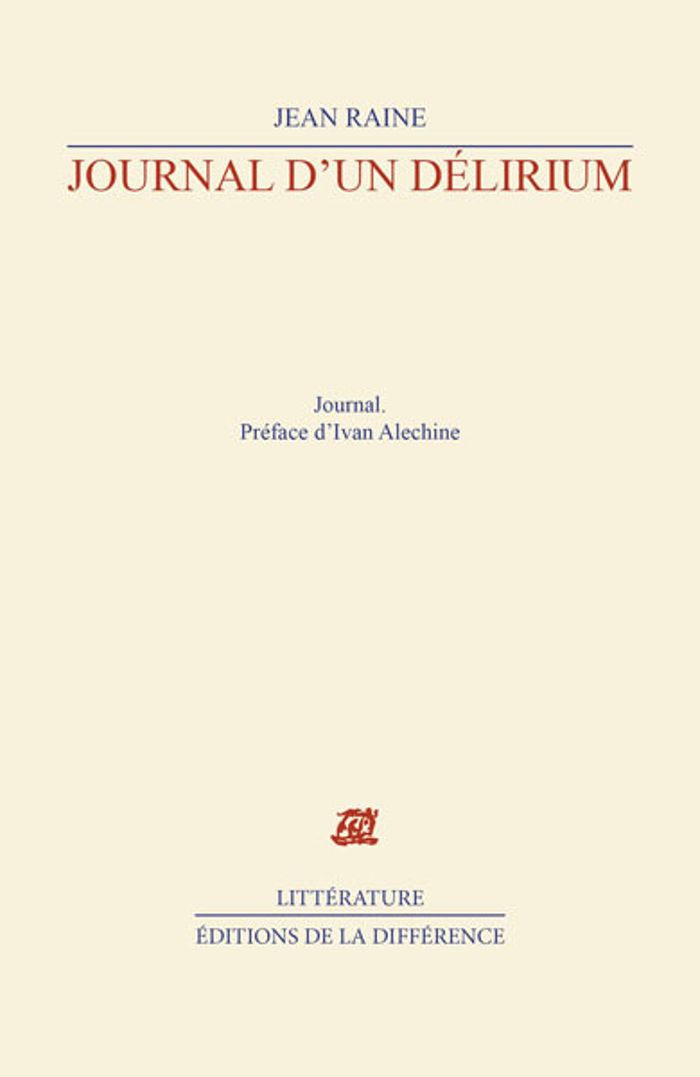 Couverture du livre « JOURNAL D'UN DELIRIUM », librairie Les Contes Infusés à Corte
