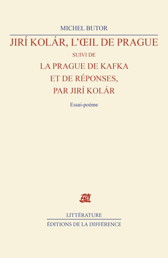 Couverture du livre « JIRI KOLAR, L'OEIL DE PRAGUE », librairie Les Contes Infusés à Corte