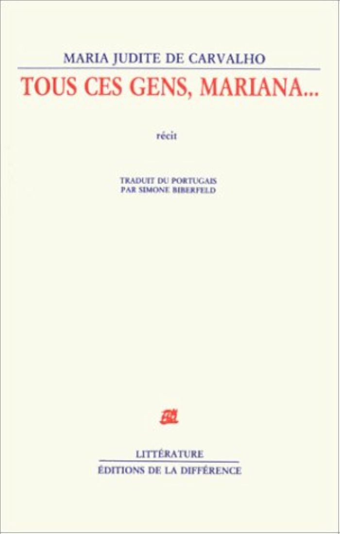 Couverture du livre « TOUS CES GENS, MARIANA » de Maria-Judit Carvalho, librairie Les Contes Infusés à Corte