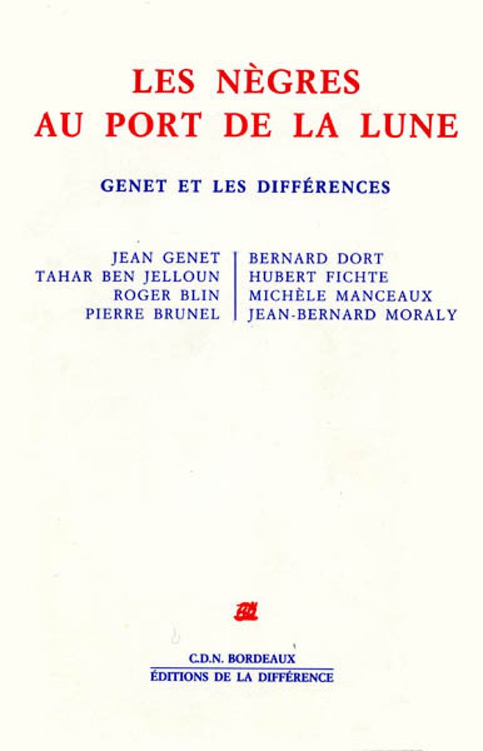 Couverture du livre « NEGRES AU PORT DE LA LUNE », librairie Les Contes Infusés à Corte