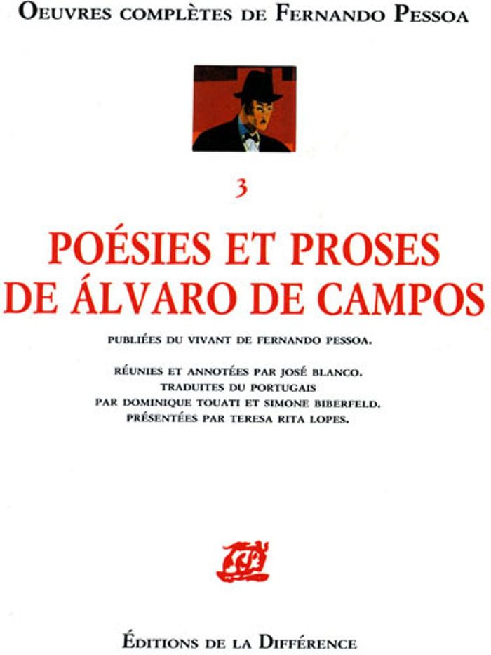 Couverture du livre « PESSOA ?UVRES COMPLETES : POESIES & PROSES D'A. DE CAMPOS. T3 », librairie Les Contes Infusés à Corte