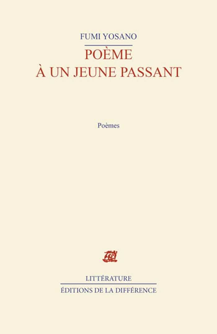 Couverture du livre « POEME A UN JEUNE PASSANT » de Fumi Yosano, librairie Les Contes Infusés à Corte