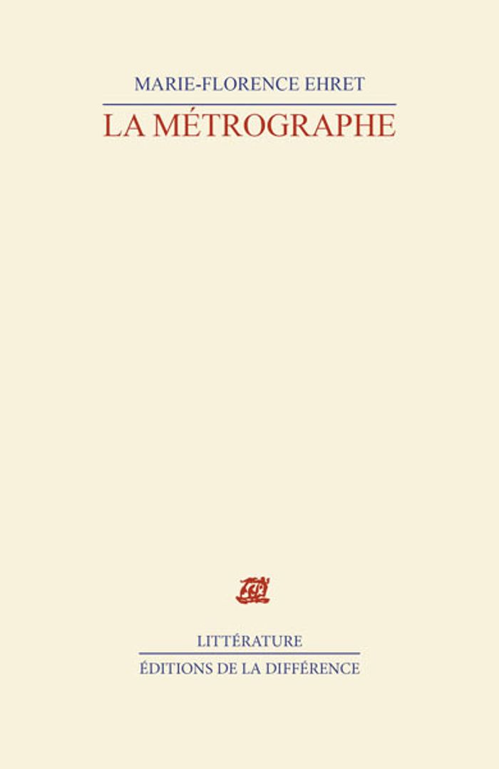 Couverture du livre « LA METROGRAPHE » de Marie-Florence Ehret, librairie Les Contes Infusés à Corte