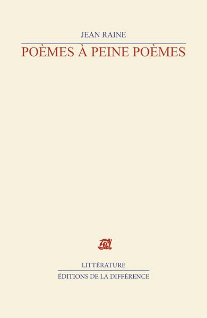 Couverture du livre « POEMES A PEINE POEMES » de Xxx, librairie Les Contes Infusés à Corte
