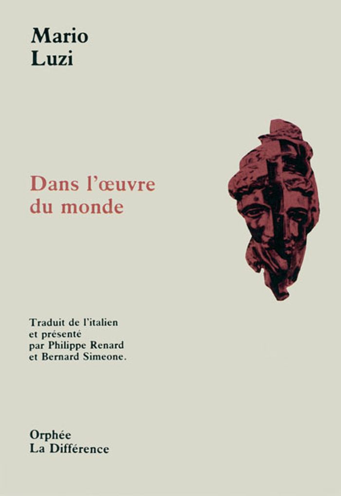 Couverture du livre « DANS L'OEUVRE DU MONDE » de Mario Luzi, librairie Les Contes Infusés à Corte