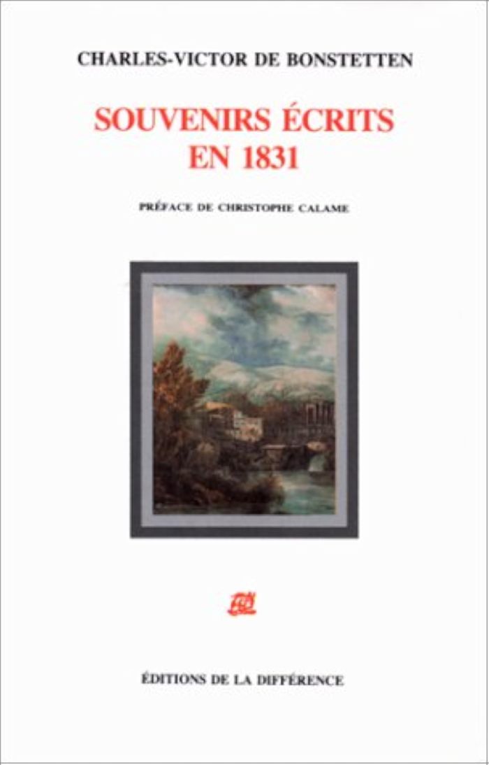 Couverture du livre « SOUVENIRS ECRITS EN 1831 », librairie Les Contes Infusés à Corte