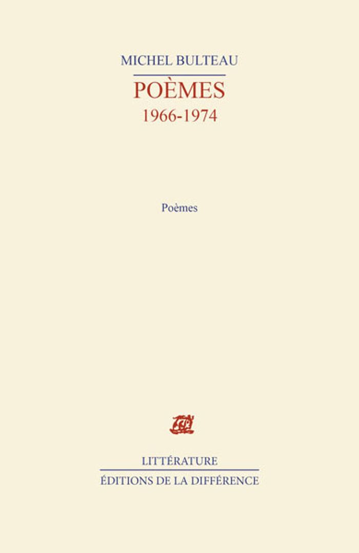 Couverture du livre « POEMES (1966-1974) » de Michel Bulteau, librairie Les Contes Infusés à Corte