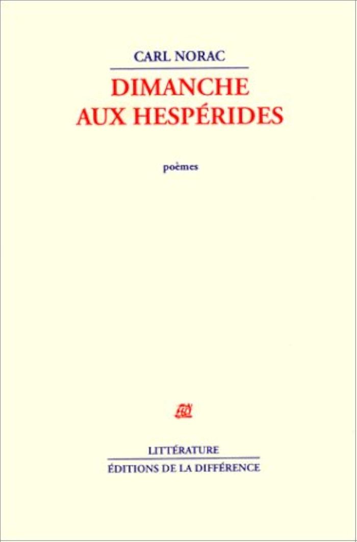 Couverture du livre « DIMANCHE AUX HESPERIDES », librairie Les Contes Infusés à Corte