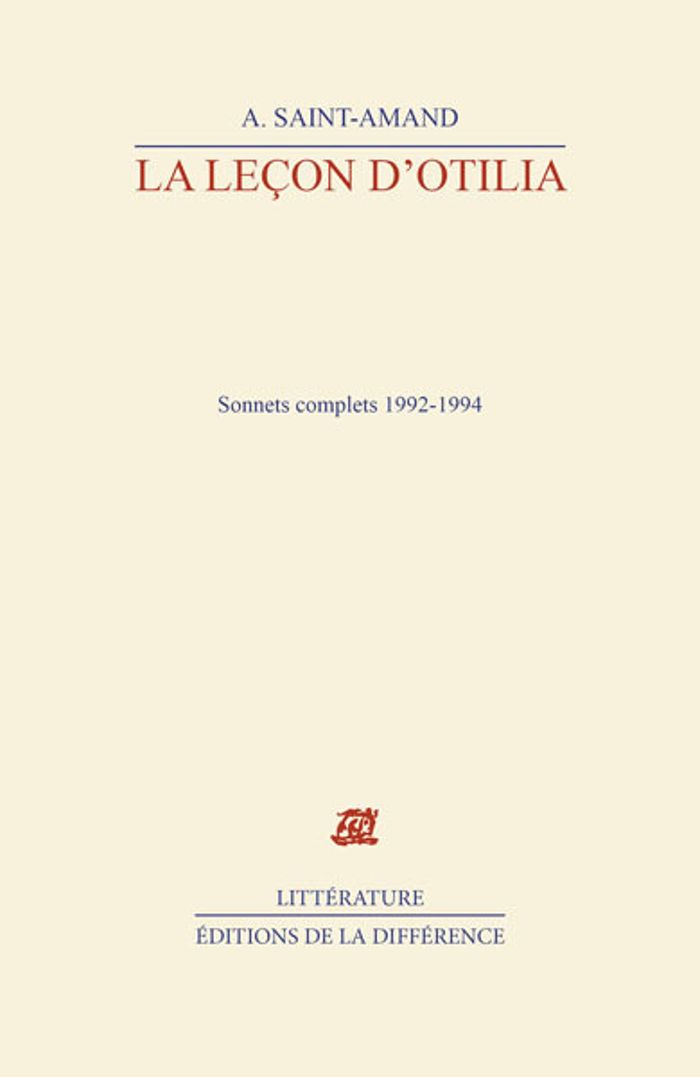 Couverture du livre « LA LECON D'OTILIA » de Alexis Saint-Amand, librairie Les Contes Infusés à Corte