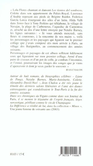 Quatrième de couverture de « COLLAGES DE REVES »