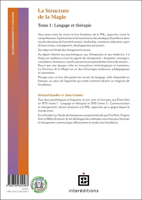 Quatrième de couverture de « La structure de la magie »