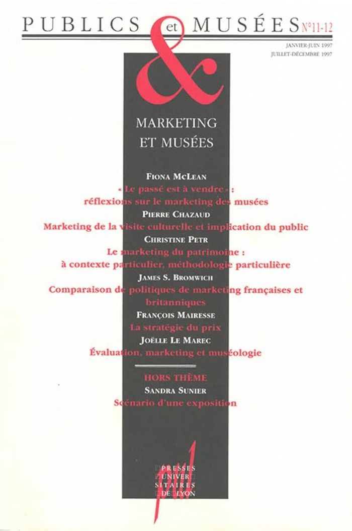 Couverture du livre « PUBLICS ET MUSEES N 11-12 - MARKETING ET MUSEES », librairie Les Contes Infusés à Corte