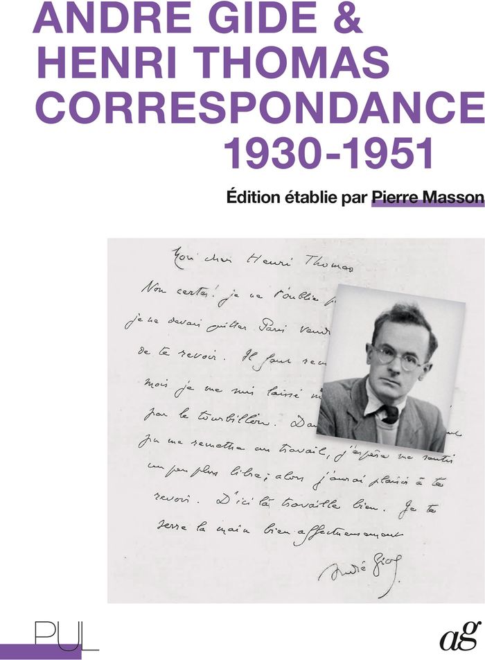Couverture du livre « Correspondance, 1930-1951 » de André Gide, librairie Les Contes Infusés à Corte