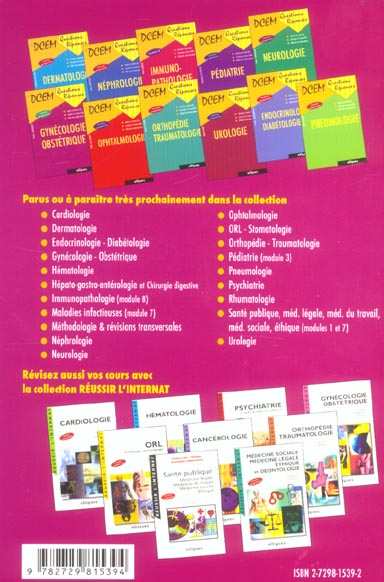 Quatrième de couverture de « ORL - STOMATOLOGIE »
