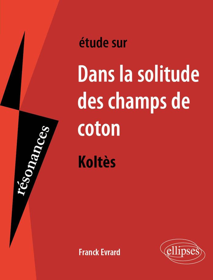Couverture du livre « KOLTES, DANS LA SOLITUDE DES CHAMPS DE COTON », librairie Les Contes Infusés à Corte