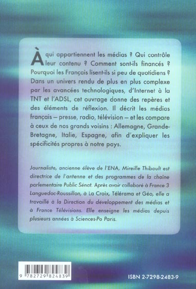 Quatrième de couverture de « COMPRENDRE LES MEDIAS »