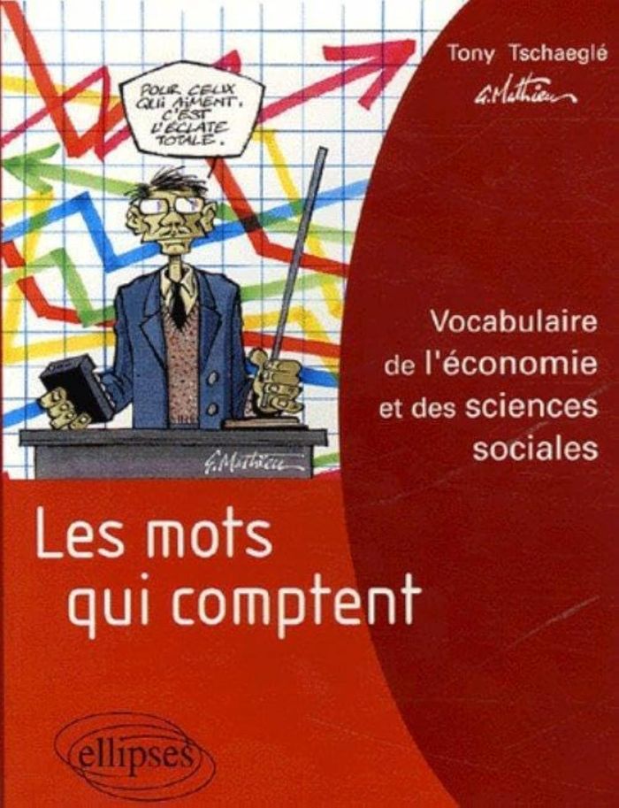 Couverture du livre « LES MOTS QUI COMPTENT - VOCABULAIRE DE L'ECONOMIE ET DES SCIENCES SOCIALES » de Tschaegle/mathieu, librairie Les Contes Infusés à Corte
