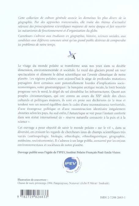 Quatrième de couverture de « LE MONDE POLAIRE - MUTATIONS ET TRANSITIONS »