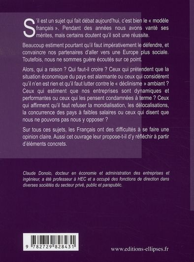 Quatrième de couverture de « LE MODELE FRANCAIS EN QUESTION »