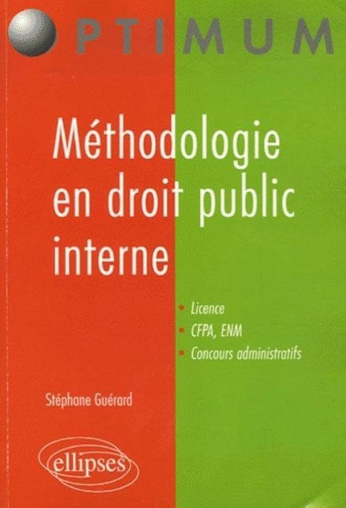 Couverture du livre « METHODOLOGIE EN DROIT PUBLIC INTERNE » de Stephane Guerard, librairie Les Contes Infusés à Corte