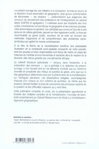 Quatrième de couverture de « LA MONDIALISATION EN DISSERTATIONS CORRIGEES »
