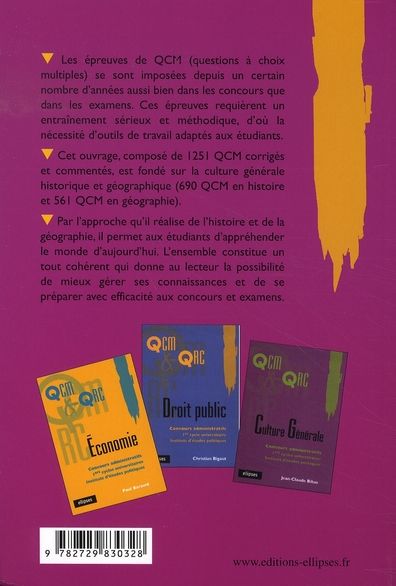 Quatrième de couverture de « HISTOIRE-GEOGRAPHIE »