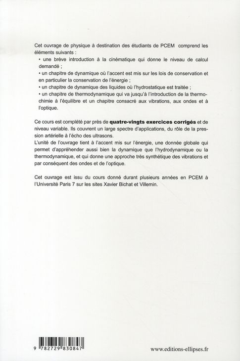 Quatrième de couverture de « L'ESSENTIEL DE LA PHYSIQUE »