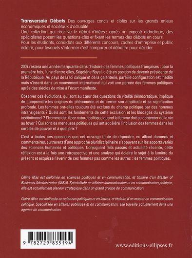 Quatrième de couverture de « FEMMES ET POLITIQUE »