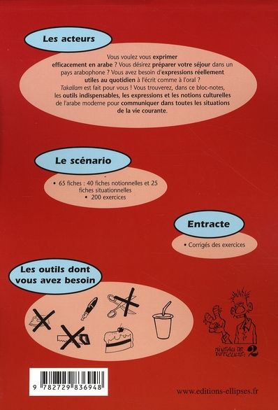 Quatrième de couverture de « TAKALLAM. COMMUNIQUER EFFICACEMENT EN ARABE »
