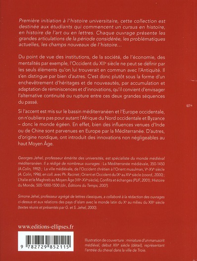 Quatrième de couverture de « DE L'ANTIQUITE AU MOYEN AGE. CONTINUITES ET RUPTURES. IIIE - XIIE SIECLE »