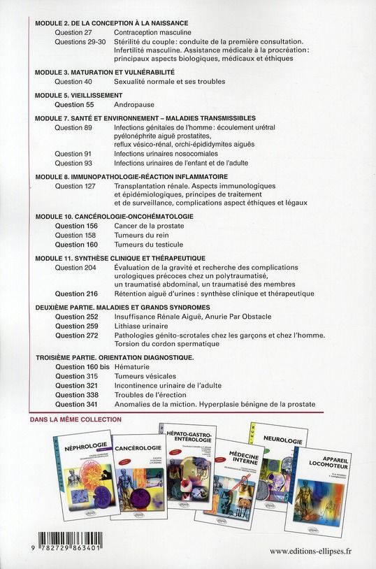 Quatrième de couverture de « UROLOGIE »