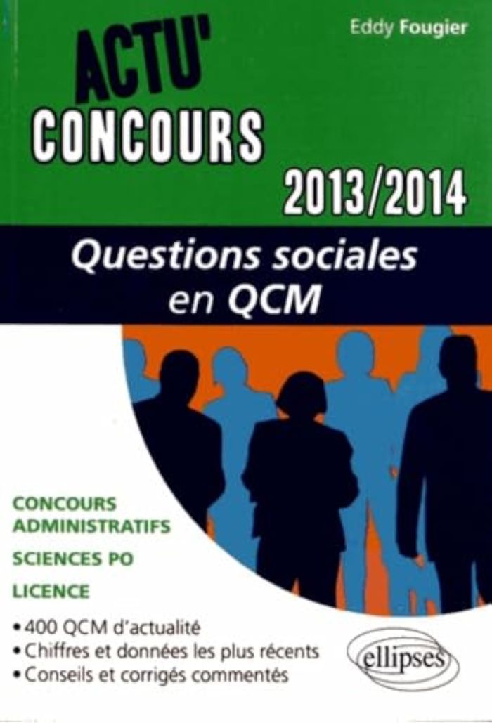 Couverture du livre « QUESTIONS SOCIALES EN QCM - 2013-2014 », librairie Les Contes Infusés à Corte