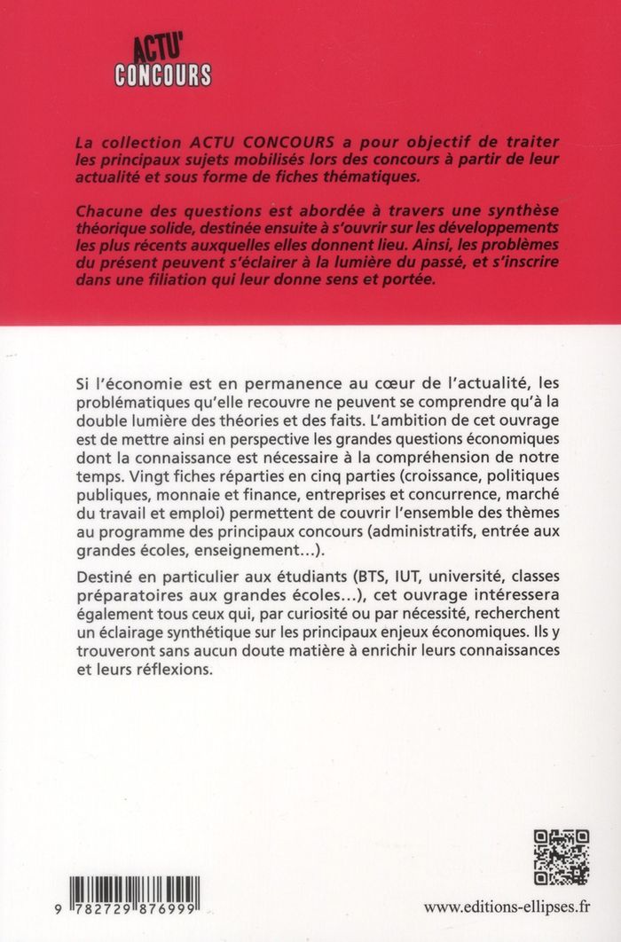 Quatrième de couverture de « ECONOMIE - 2013-2014 »
