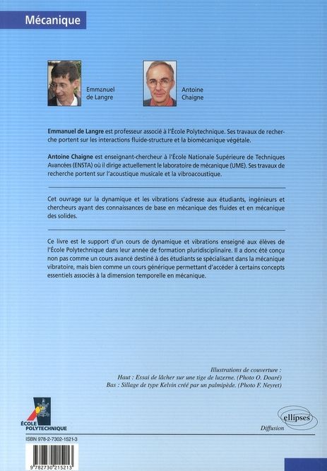 Quatrième de couverture de « DYNAMIQUE ET VIBRATIONS »