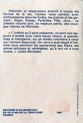 Quatrième de couverture de « MONTAGNE (LA) »