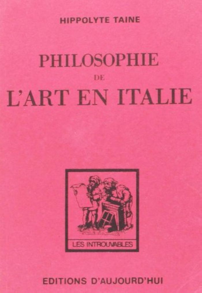Couverture du livre « PHILOSOPHIE DE L'ART EN ITALIE » de Hippolyte Taine, librairie Les Contes Infusés à Corte