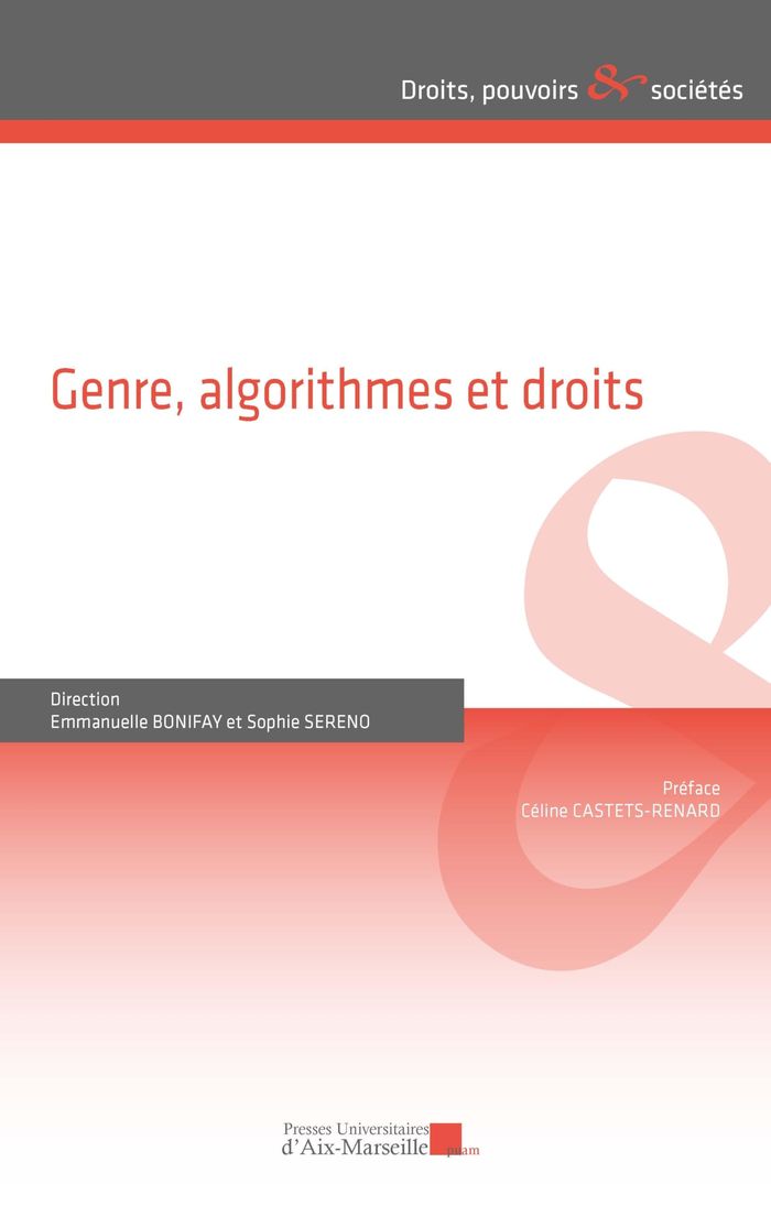 Couverture du livre « Genre, algorithmes et droits » de Emmanuelle Bonifay, librairie Les Contes Infusés à Corte