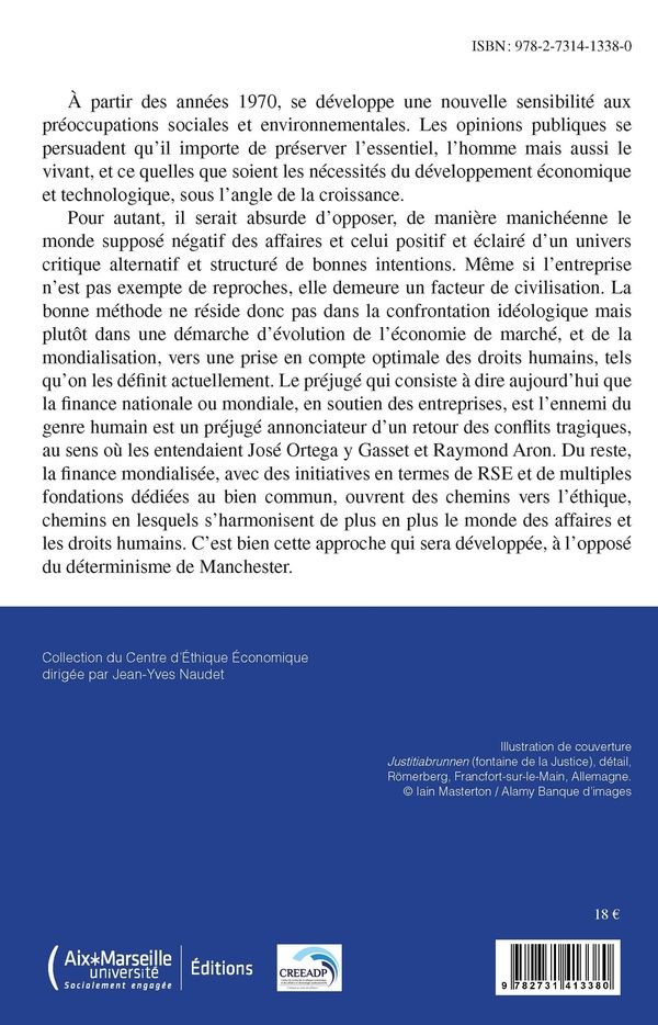 Quatrième de couverture de « Entreprise et droits humains : pour une nouvelle culture de la responsabilité »