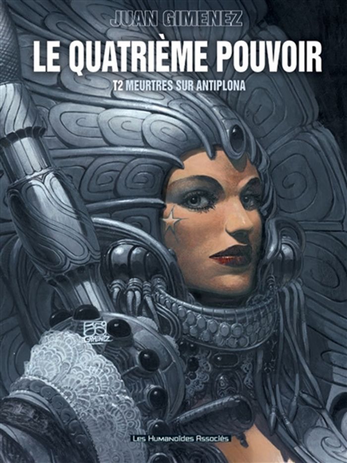 Couverture du livre « LE QUATRIEME POUVOIR T02 - MEURTRES SUR ANTIPLONA » de Juan Gimenez, librairie Les Contes Infusés à Corte