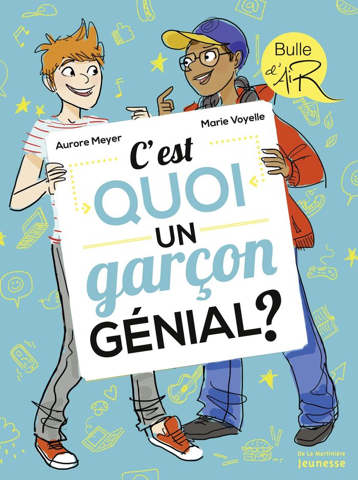 Couverture du livre « C'est quoi un garçon génial ? » de Aurore Meyer, librairie Les Contes Infusés à Corte